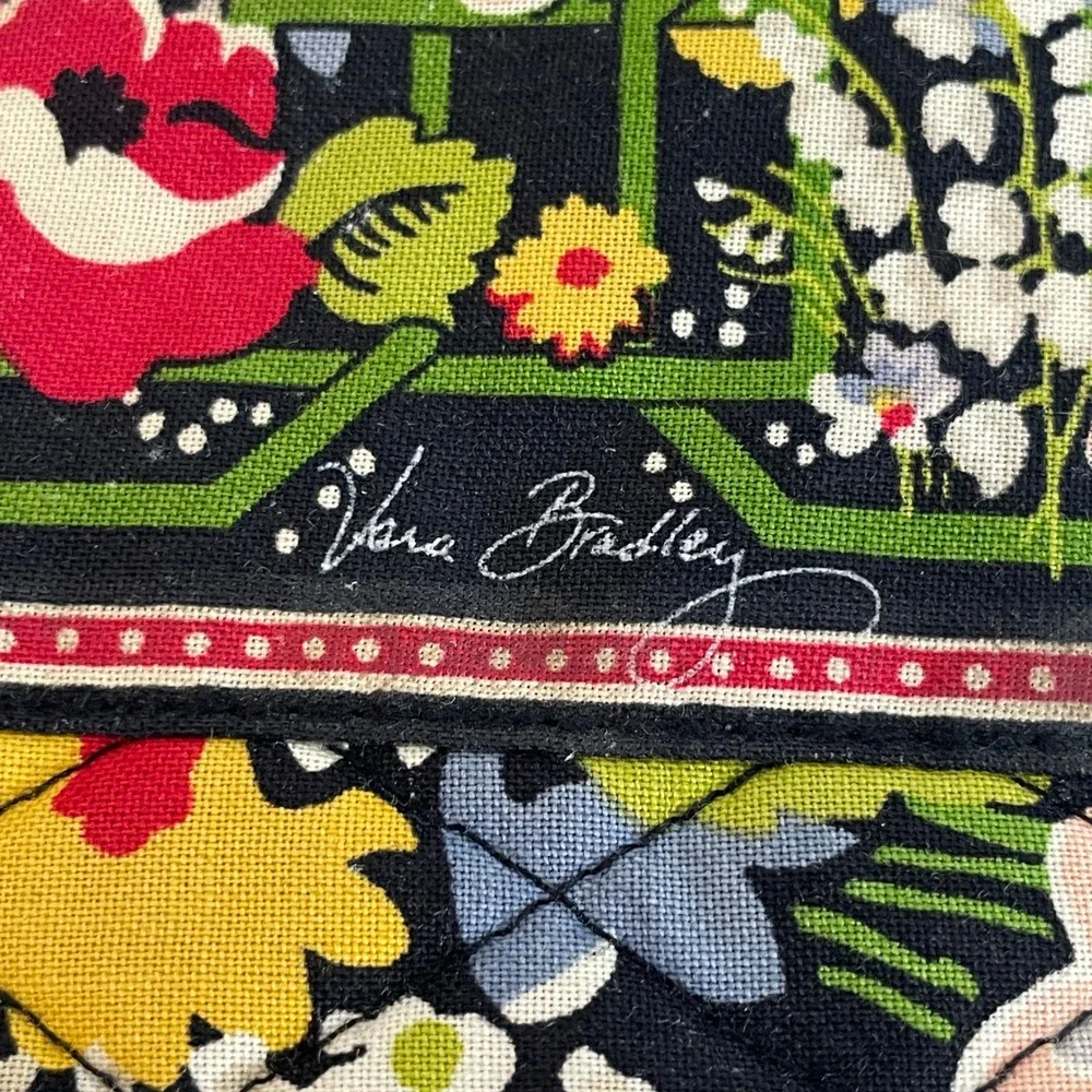 Vintage Y2K Vera Bradley Poppy Fields Quilted Wallet Floral Clutch Organizer - Picture 7 of 9